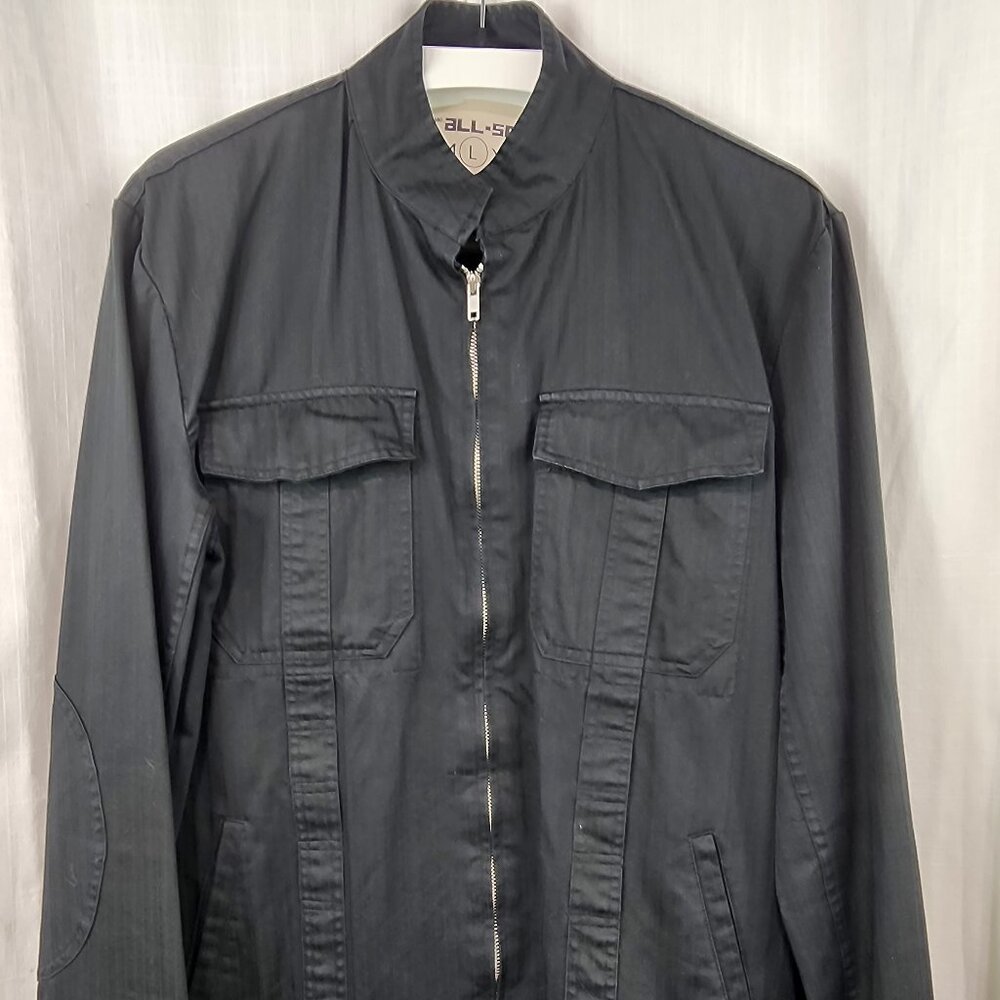 All-son black cotton jacket, size Large